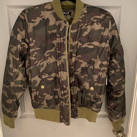 Jackets & Blazers - Army fatigue bomber jacket sz M NWT